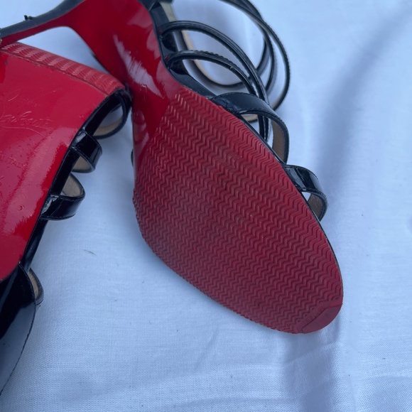 Christian Louboutin Mariniere Strappy High Heels Sandals - Picture 8 of 12